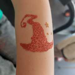 Glittertattoo-Toverhoed
